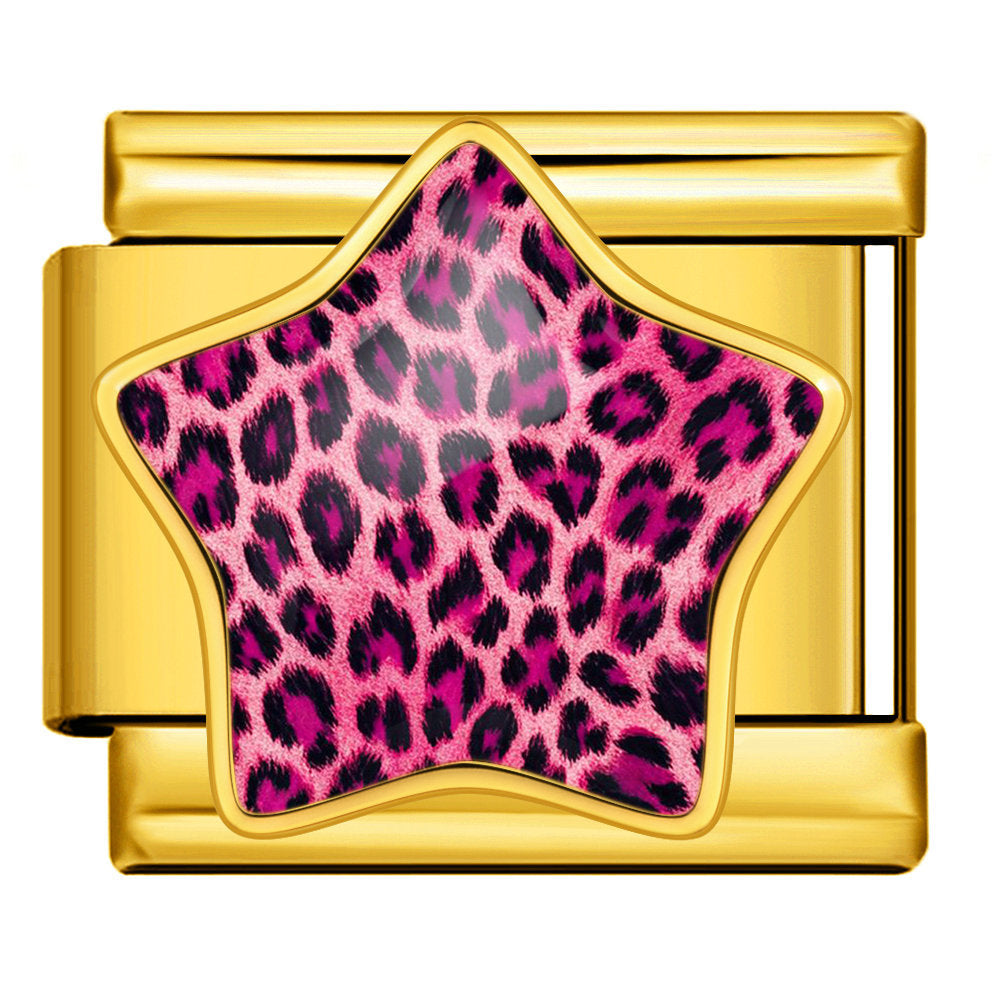 Stjärna - Rosa Leopard
